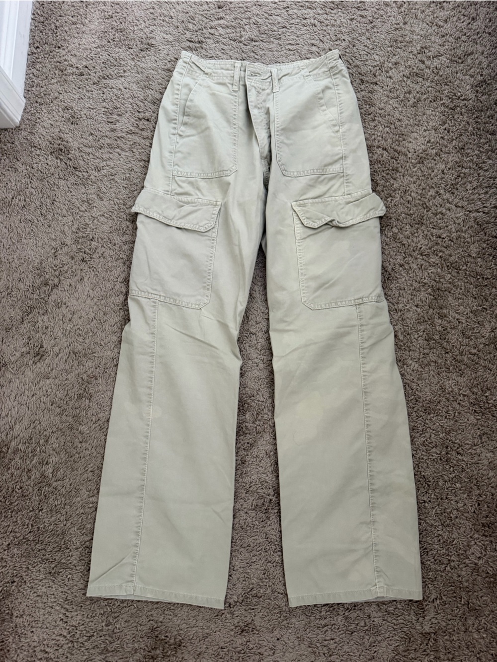 Zara Cream Cargo Pants